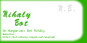 mihaly bot business card